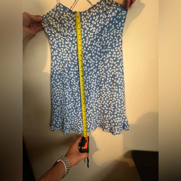 Women’s Zara Blue Floral Dress (Size - Large) - Picture 2 of 4